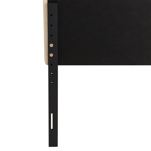 CorLiving Headboard with Button Tufting- Cream- Single