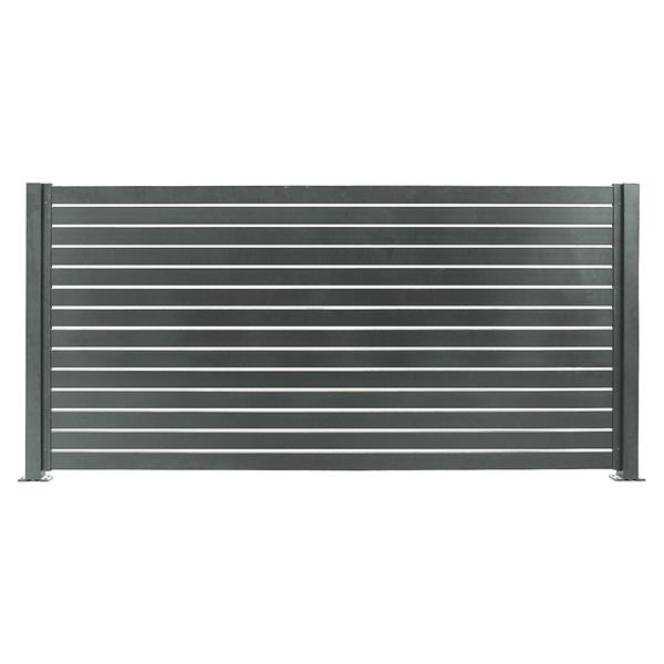 Stratco Quick Screen Aluminum Fencing Kit - 94-in x 71-in - Slate Gray