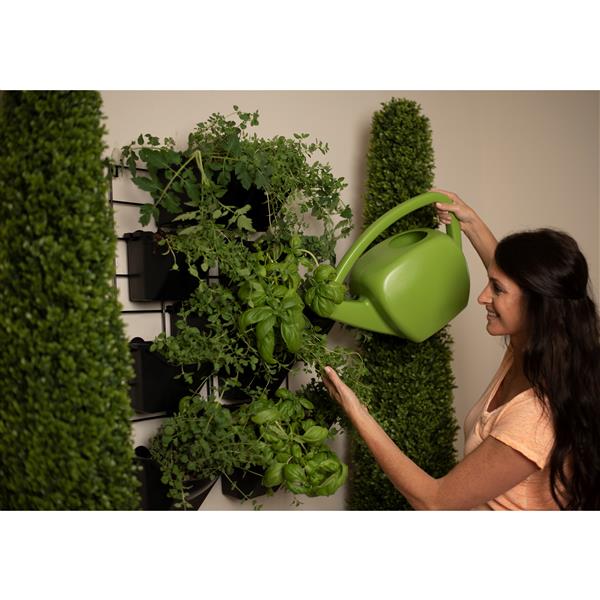 Stratco Mur De Jardin Vertical En Plastique Noir 72008 Rona