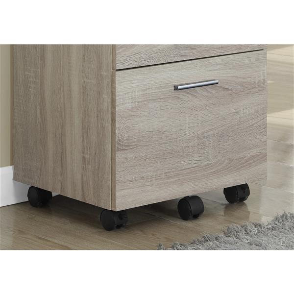 Monarch Specialties Monarch Wood Filing Cabinet 3 Drawers Natural Rona