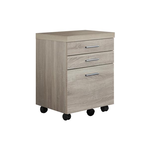 Monarch Specialties Monarch Wood Filing Cabinet 3 Drawers Natural Rona