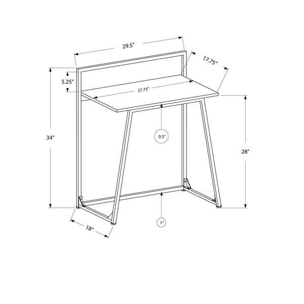 Monarch Kids Computer Desk - 30-in - White