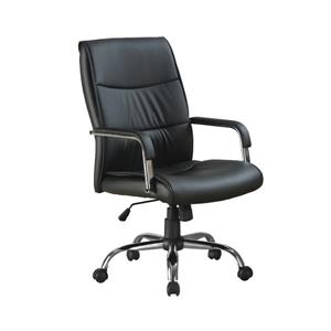 Monarch Faux Leather Office Chair - Black