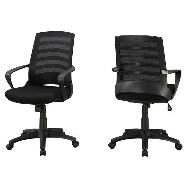 Monarch Contemporary Black Mesh Office Chair