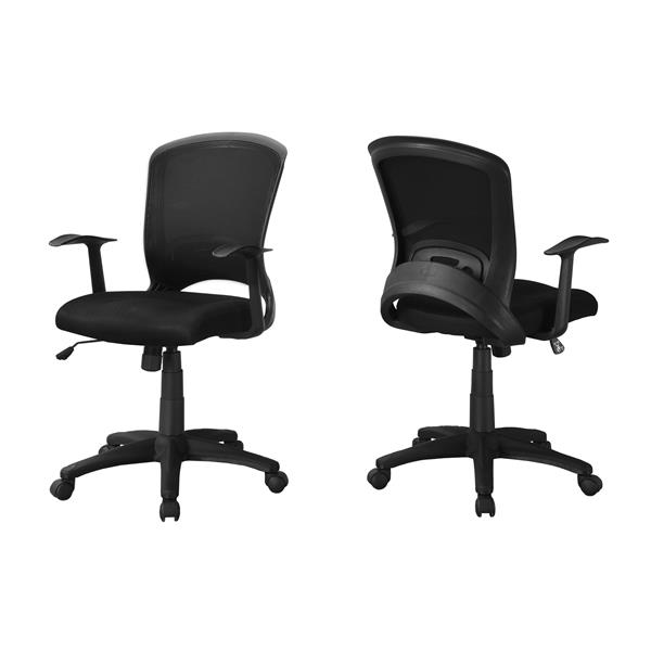 Monarch Contemporary Mesh Office Chair - Black