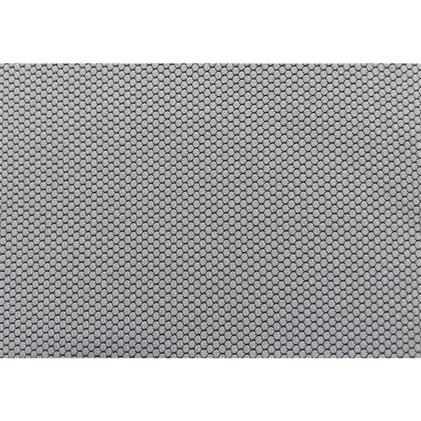 Chaise de bureau en tissu contemporain, blanc/gris