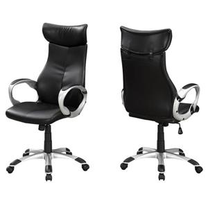 Monarch Faux Leather Office Chair - Black