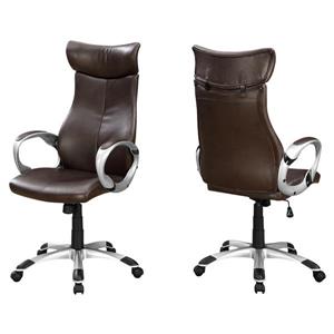 Monarch Faux Leather Office Chair - Brown