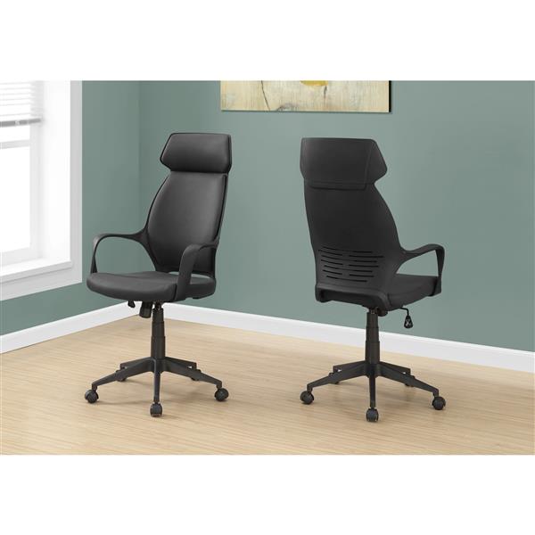 Monarch Microfiber Office Chair - Black