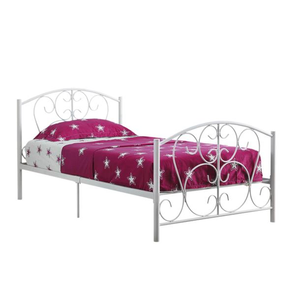 Monarch Specialties Monarch Bed Frame Twin White Rona
