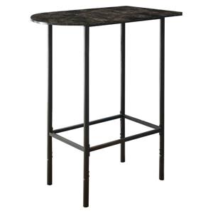 Monarch Home Bar - 24-in x 36-in - Grey Marble/Metal
