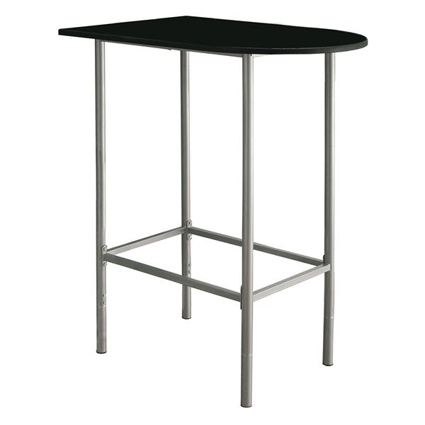 Monarch Home Bar - 24-in x 36-in - Black/Metal