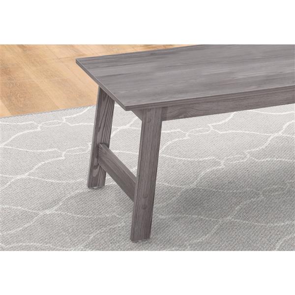 Monarch Wood Table Set - 3 Pieces - Grey