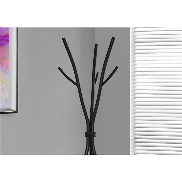 Portemanteau contemporain, 74 po, noir