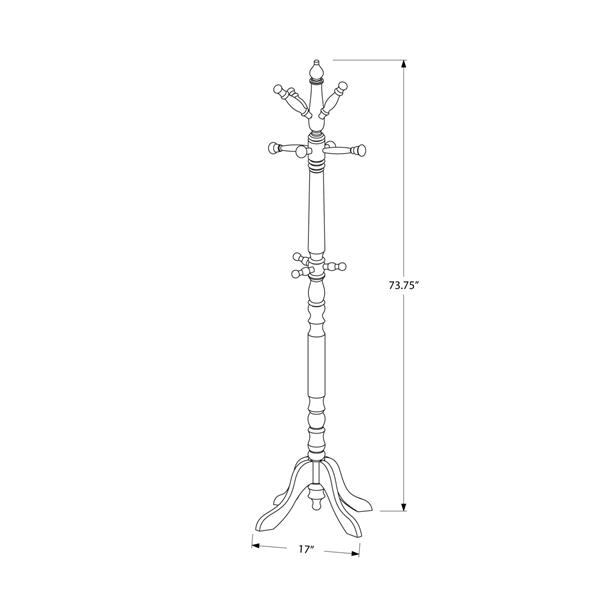 Portemanteau traditionel, 73 po, blanc