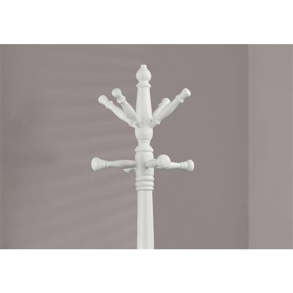 Portemanteau traditionel, 73 po, blanc