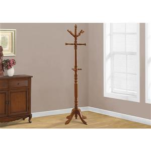 Monarch Contemporary Coat Rack - 73-in - Oak