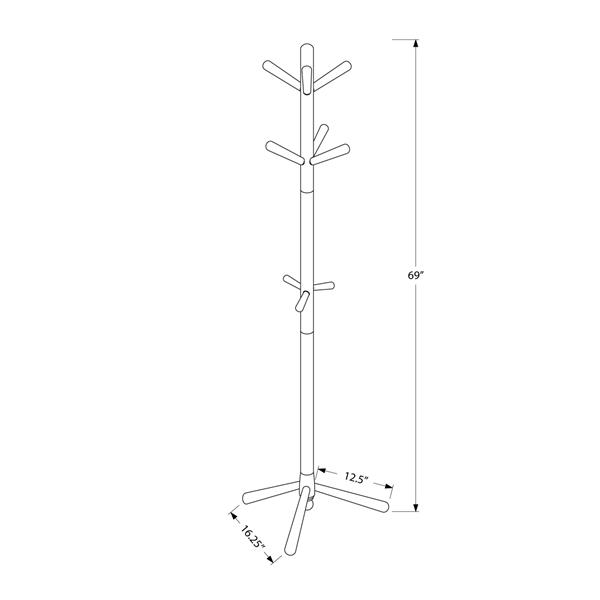 Portemanteau contemporain, 69 po, blanc