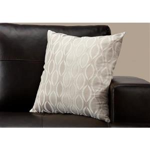 Monarch Decorative Corduroy Pillow - 18-in x 18-in - Brown