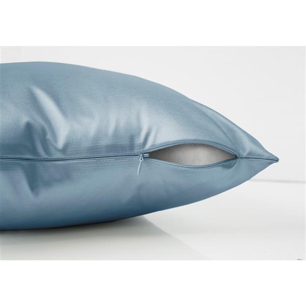 Monarch Decorative Corduroy Pillow - 18-in x 18-in - Blue