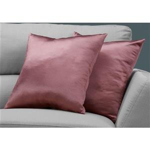 Monarch Decorative Pillow - 2 Pack - 18-in x 18-in - Pink