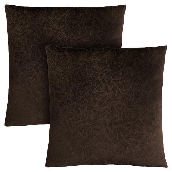 Monarch Specialties Inc. 2-Piece Tan 18x18 Pillow Set