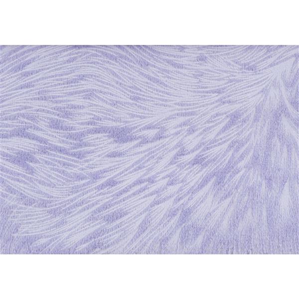 Monarch Specialties I 9324 Light Purple Feathered Velvet 18x18 Pillow