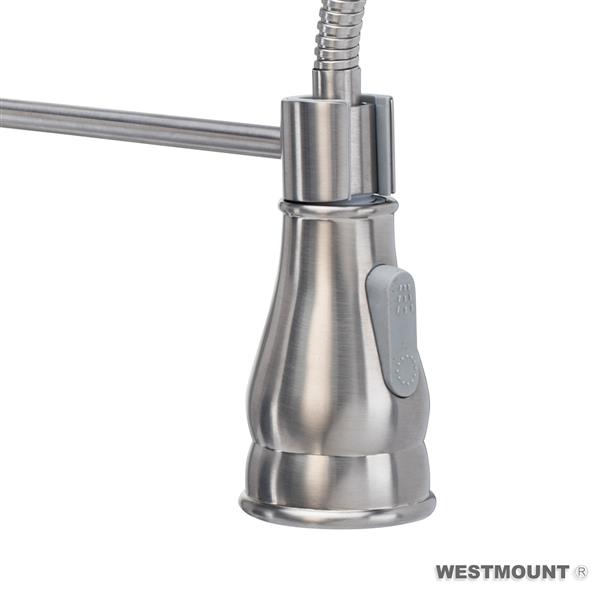 Westmount Denver Kitchen Faucet Pull Down Spray Brushed Nickel
