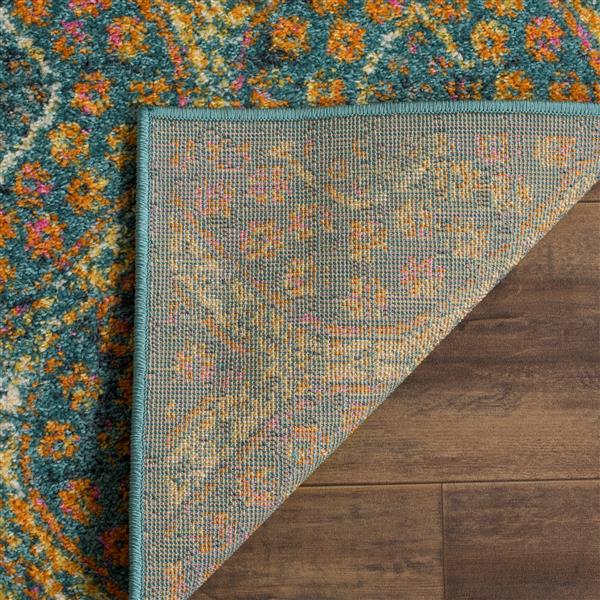 Safavieh Madison Rug - 2.3-ft x 8-ft - Polypropylene - Blue/Orange