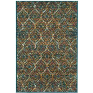 Safavieh Madison Rug - 2.3-ft x 8-ft - Polypropylene - Blue/Orange