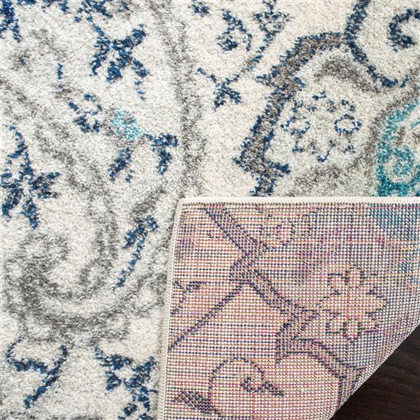 Safavieh Madison Rug - 5-ft x 5-ft - Polyester - Cream/Light Gray