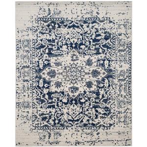 Safavieh Madison Rug - 12-ft x 15-ft - Polyester - Cream/Navy Blue