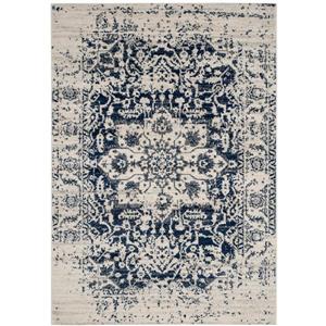 Safavieh Madison Rug - 5.1-ft x 7.5-ft - Polyester - Cream/Navy Blue