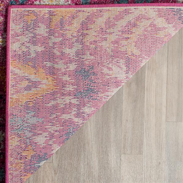 Safavieh Madison Abstract Rug - 2.3-ft x 10-ft - Polyester - Fuchsia
