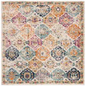 Safavieh Madison Floral Rug - 5-ft x 5-ft - Synthetic - Cream/Multi