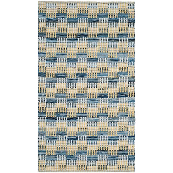 Safavieh Montauk Geometric Rug - 3-ft x 5-ft - Cotton - Gold/Multi