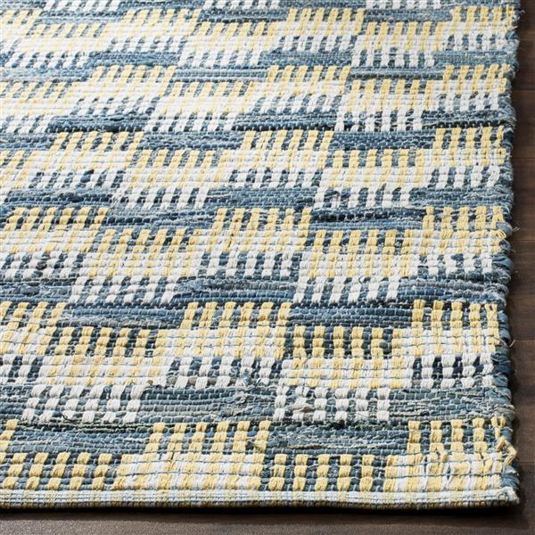 Safavieh Montauk Stripe Rug - 4-ft x 4-ft - Cotton - Gold/Multi
