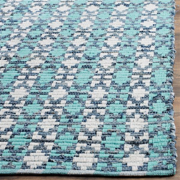 Safavieh Montauk Stripe Rug - 2.3-ft x 6-ft - Cotton - Turquoise/Multi