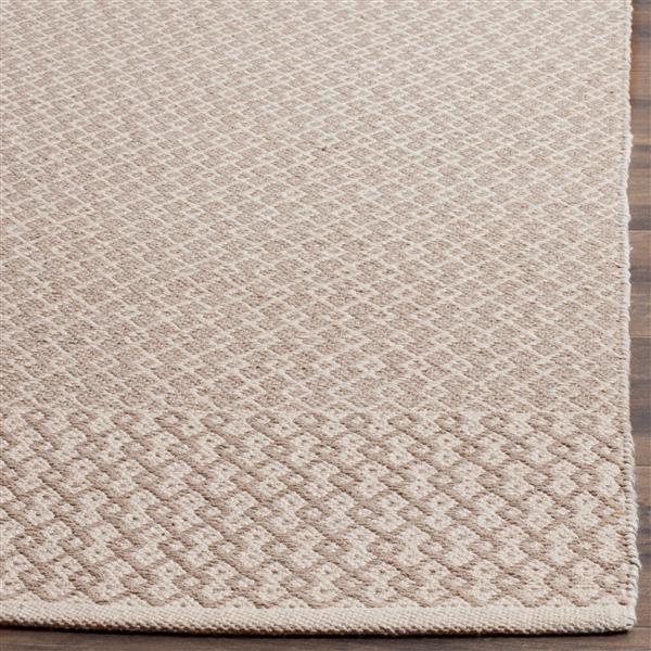 Safavieh Montauk Geometric Rug - 6-ft x 6-ft - Cotton - Ivory/Gray