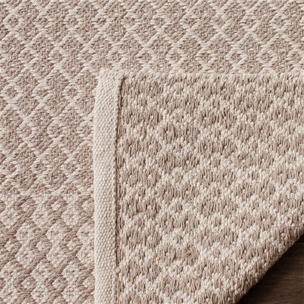 Safavieh Montauk Geometric Rug - 6-ft x 6-ft - Cotton - Ivory/Gray