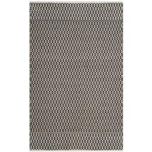 Safavieh Montauk Geometric Rug - 4-ft x 6-ft - Cotton - Ivory/Black