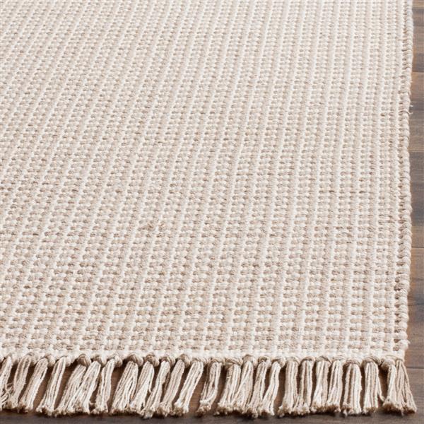 Safavieh Montauk Geometric Rug - 2.3-ft x 8-ft - Cotton - Ivory/Gray