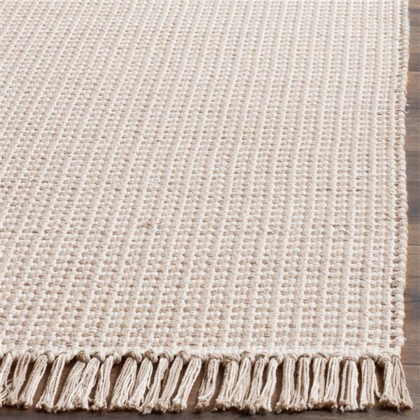 Safavieh Montauk Geometric Rug - 3-ft x 5-ft - Cotton - Ivory/Gray