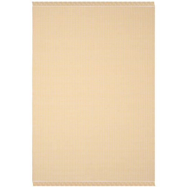 Safavieh Montauk Geometric Rug - 3-ft x 5-ft - Cotton - Ivory/Yellow