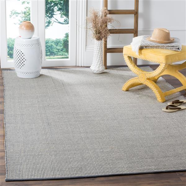 Safavieh Montauk Rug - 3-ft x 5-ft - Cotton - Ivory/Navy Blue