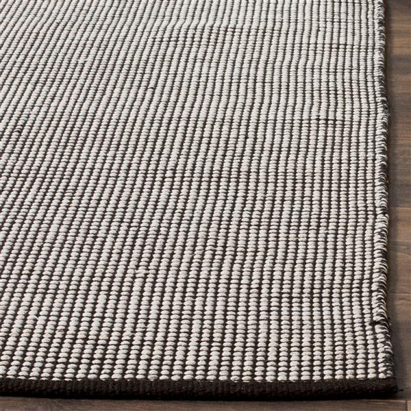 Safavieh Montauk Geometric Rug - 3-ft x 5-ft - Cotton - Ivory/Black