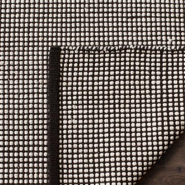 Safavieh Montauk Geometric Rug - 3-ft x 5-ft - Cotton - Ivory/Black