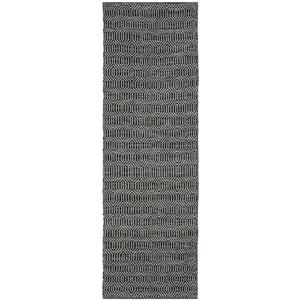 Safavieh Montauk Rug - 2.3-ft x 7-ft - Cotton - Ivory/Dark Gray