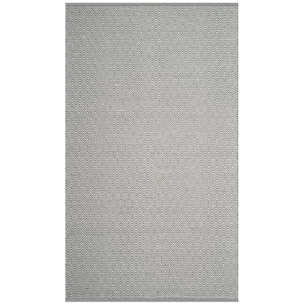 Safavieh Montauk Geometric Rug - 4-ft x 6-ft - Cotton - Ivory/Gray