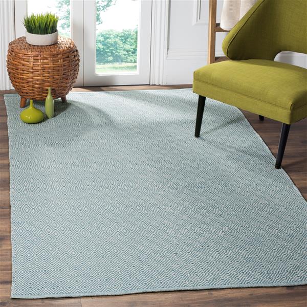 Safavieh Montauk Rug - 2.5-ft x 4-ft - Cotton - Ivory/Light Blue